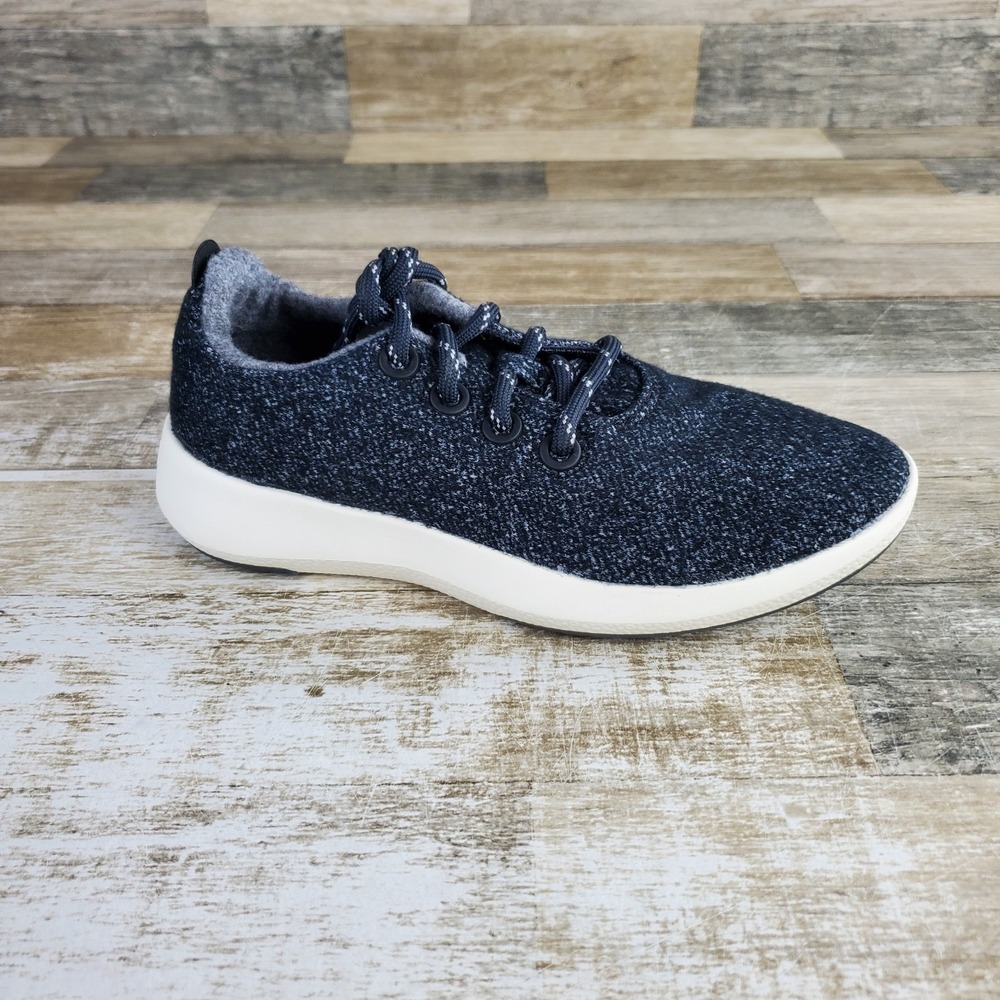 Allbirds‎ Wool Piper Womens Shoes Sz 8 W Running Natural Black Lace Up Sneakers